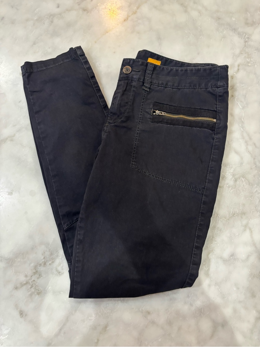 Anthropologie Pilcro Black Slim Pocket Trousers